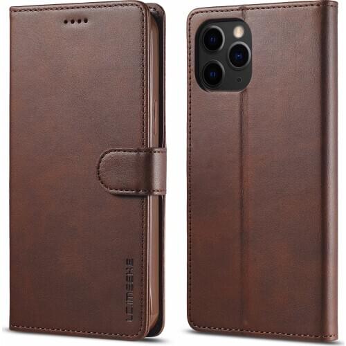 Luxury Flip leather case For iphone 12 mini 11 pro max X XS XR wallet cover For iphone SE 2020 6 7 8 plus magnetic phone cover