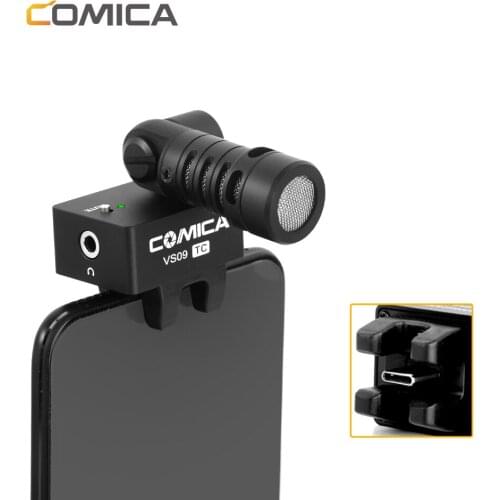 COMICA CVM-VS09 TC Cardioid pointing microphone for mobile phone with USB-C interface