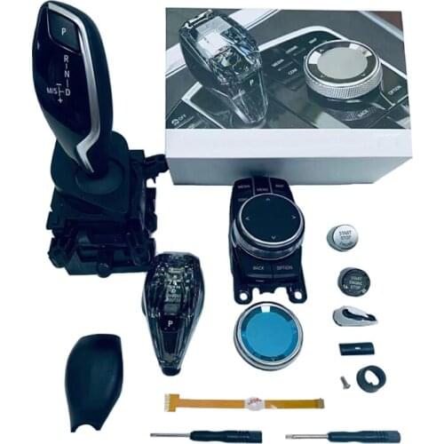 For BMW new 5 7 x3 x4 6GT Series G Chassis g30 g38 g12 g01 g08 g02 Crystal Three-piece Set Gear Shift Knob Car Accessories
