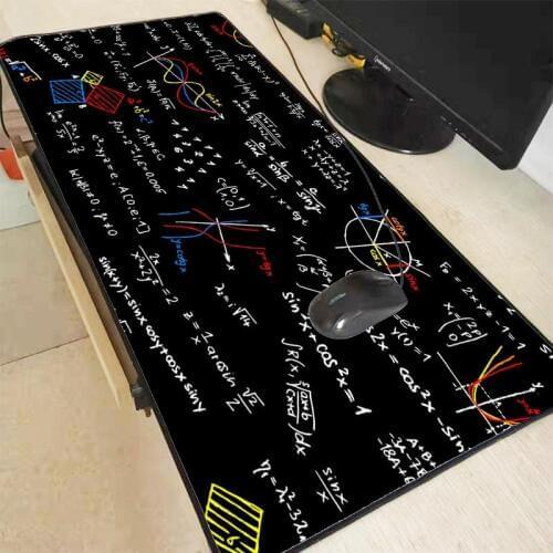 XGZ Math Formula Gamer Play Mats Large Mousepad Gaming Mouse Pad Keyboard Mouse Mat Laptop PC Notebook Desk Pad for CSGO DOTA