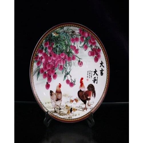 China Porcelain Hand Painting The Most Favorable Chicken Dish Crafts Home Decoration