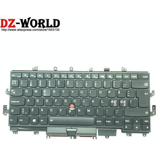 NDC Nordic Danish Norway Sweden Backlit Keyboard for Lenovo Thinkpad X1 Yoga 1st 20FQ 20FR Teclado 01AW973 01AW972