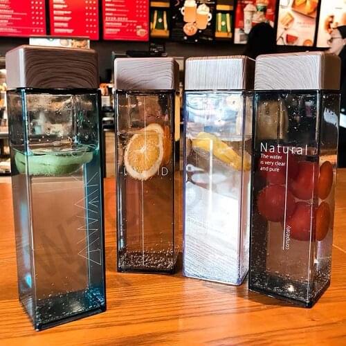 My Creative Cup Plastic Infuser Lemon School Water Drinking Bottle Outdoor Sport Camping Gym Portable Infusing Bottles Drinkware