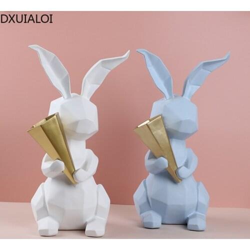 DXUIALOI Creative Animal Decoration Resin Crafts Housewarming Gift Home Living Room Desktop Flower Arrangement Vase Decoration