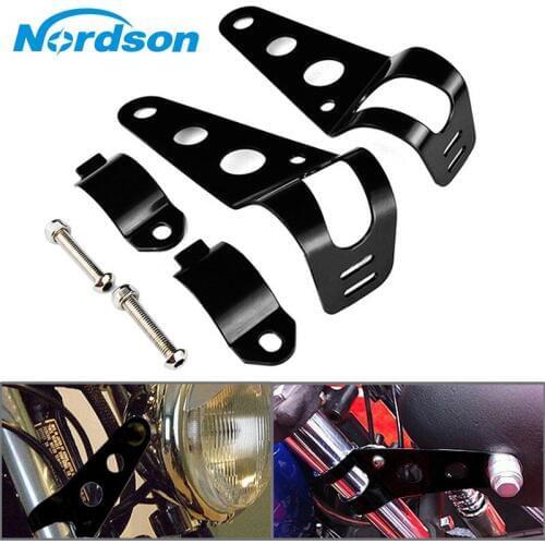 Nordson Motorcycle 28mm-34mm Headlight Mount Bracket Fork Ears For Honda Suzuki Kawasaki Yamaha Ducati KTM Harley-Davidson