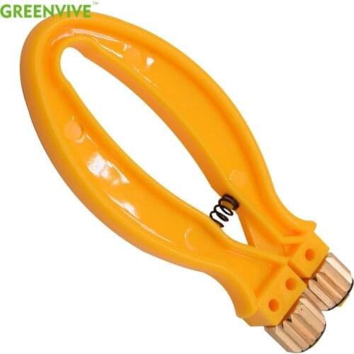 Beekeeping Equipment Hive Frame Wire Cable Tensioner Crimper Crimping Tool With Metal Wheels And Plastic Handle greenvive