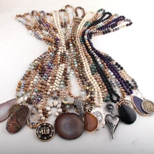 Wholesale 15pc Mix Color Necklace Fashion Jewelry Handmade Women necklaces