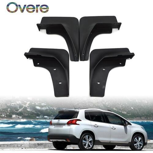 Overe Car Front Rear Mudguards For Peugeot 2008 SUV 2013 2014 2015 2016 2017 Splash Guard Accessories Mudflap Car-styling Fender