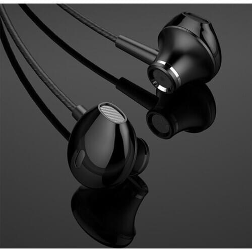 3.5mm wired headset, in-ear headset, HD call, non-destructive noise reduction, metal case, HIFI sound quality