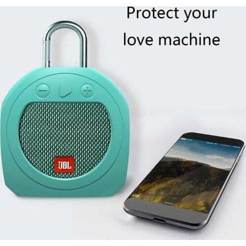 Dust-proof Carrying Silicone Case Protective Cover Shell Speaker Compatible with-JBL Clip3 Clip 3 Speaker B2EA