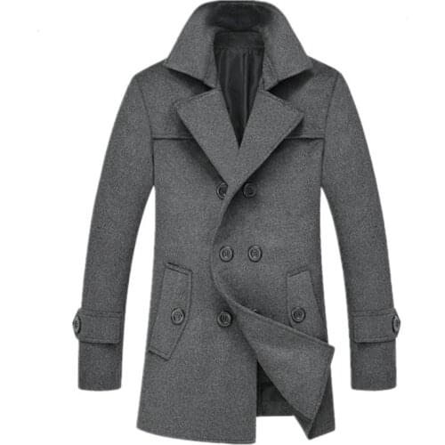 Мужские двубортные пальто ROvnsHE China At AliExpress