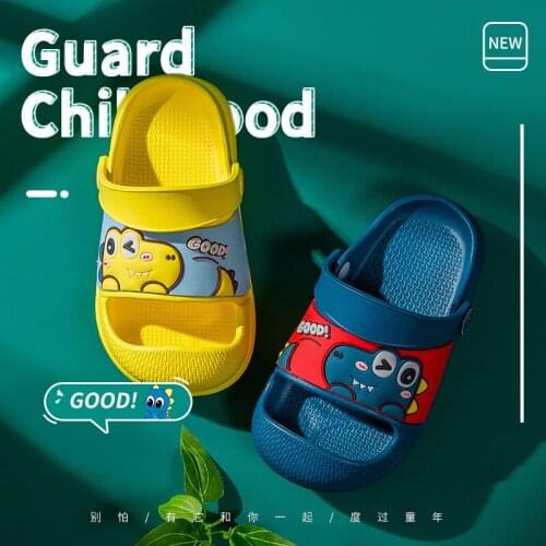Children Slippers For Boys Girls Cartoon Shoes Summer Toddler Flip Flops Baby Indoor Slippers Beach Swimming Slippers For Kids
