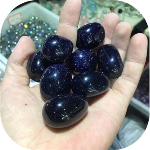 Blue Sandstone Tumbled Stones Natural Quartz Crystals Gems Healing Reiki Home Decorations