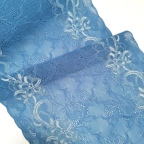 3Yards 22m Blue Stretch Lace Fabric Sewing Accessories DIY Underwear Garment Needlework Clothing Material Handmade H36