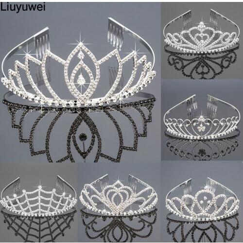 Bridal Princess Wedding Hair Accessories Crystal Rhinestone Tiaras and Crowns Bridal Hair Accessories Hair Jewelry