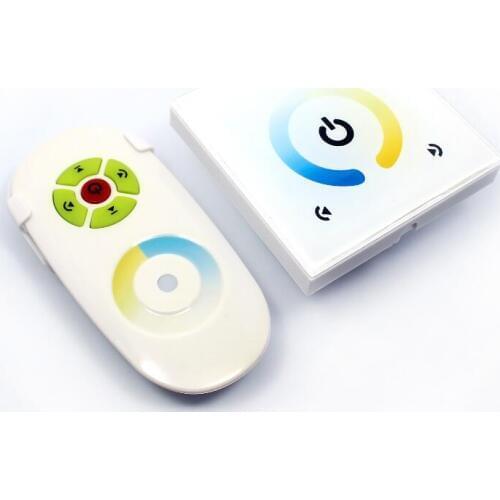 TM072E;Europe Standard LED touch CCT dimmer with remote control;DC12-24V