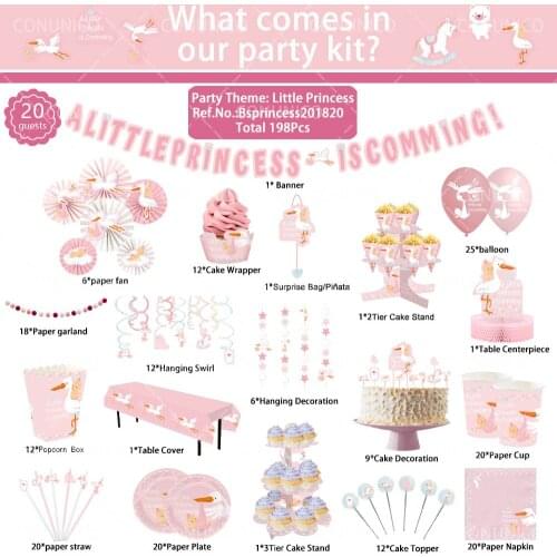 Princess Party Decorations Supplier Garland Paper Plates table cover Napkin banner Baby Shower Girl Birthday Decoration Kids