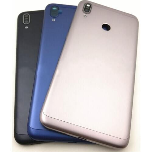 For Asus Zenfone Max M2 ZB633KL ZB632KL Back Battery Cover Real Battery Housing Door + Camear Lens + Side key