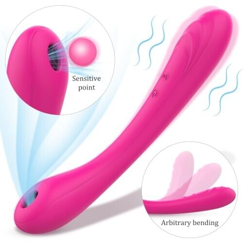 Female Bendable Sucking Vibrator Sex Toys for Women G-Spot Clitoris Stimulates Massage Sex Appeal Tools for Adults Masturbator