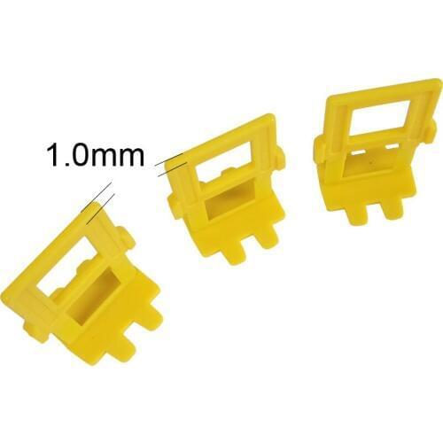 1.0mm 50pcs yellow clips and 50 wedges for DIY operation tile leveling