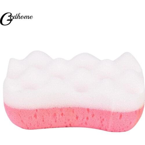 1pc 14x8x6cm Bath Sponge Massage Multi Shower Exfoliating Body Cleaning Scrubber Cleaning