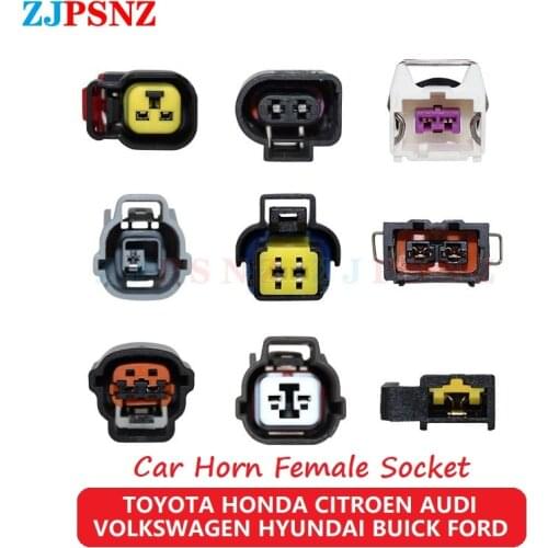 1Pcs Horn Plug Female Wire Harness Socket Extension Cord Power Plug Socket Adapter Connector Holders For Car Horn High Quality