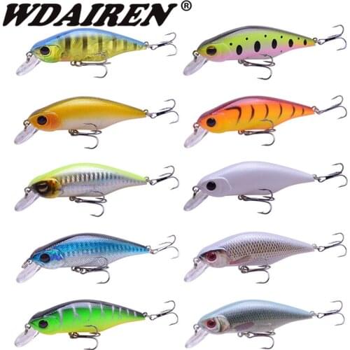 10Pcs/lot Fishing Lures set Minnow Crank 90mm 11g balance system High Quality Hard Bait Wobblers Crankbait Fishing Tackle