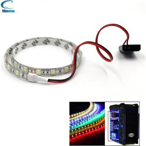 12V 4pin RGB LED Strip Light PC case Computer Case Molex Connector LED Light Strip Panel RGB Header gamer cabinet tape Neon lamp