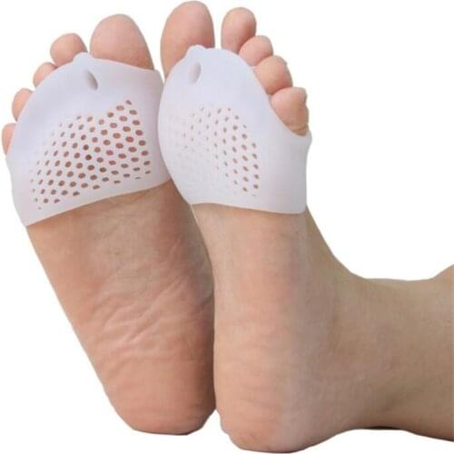 2pcs Forefoot Pads Five-hole Honeycomb Toe Separator Soft Gel Pain Relief Insoles Prevent Feet Callus Blisters Corn Feet Tool