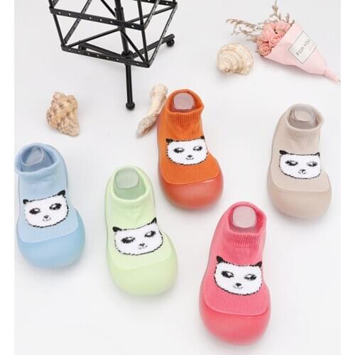 2021 New Style Baby Toddler Animal Shoes Non-Slip Anti-Off Foot Short Floor Knitted Socks First Walker 5Size 2102 KeDing