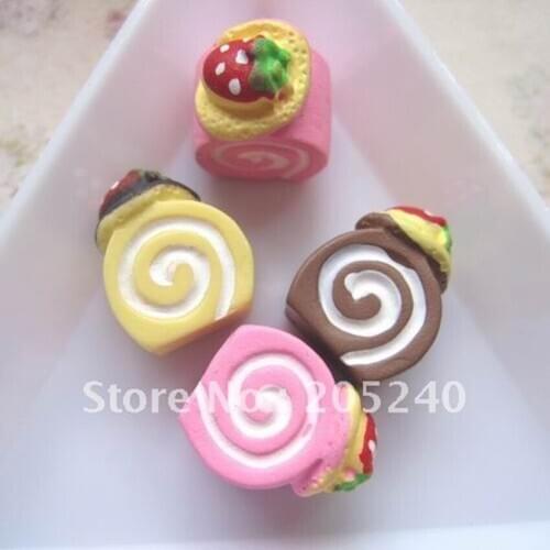 21pcs Mixed Hot Sale Kawaii Resin Food For DIY Decoration