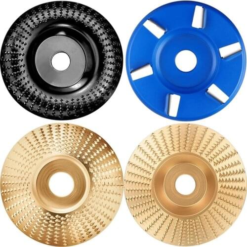 4 Pieces of Wood Carving Discs,Grinding Wheel Shape Discs, Used for Wood Cutting, Shaping and Polishing