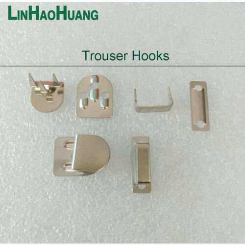 50sets / lot 4-part trousers hooks metal brass buttons nickle/black nickle color free shipping 2015062302