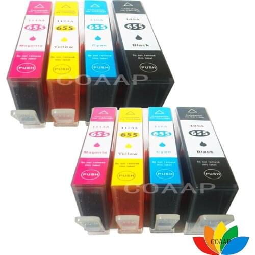 8PCS Compatible ink cartridge for hp 655 655XL hp655 Deskjet 3525 4615 4625 5525 6525 Printer