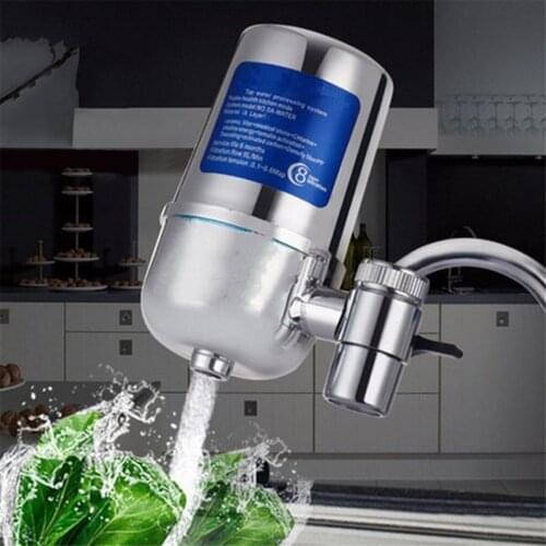 8 Layer Ceramic Electroplating Faucet Filter Household Water Purifier Cleaner Ceramic Activated Carbon for Kitchen Faucet Tap