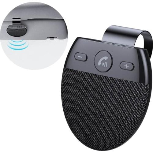 Hands Free Wireless Bluetooth Car Sun Visor Speaker Auto Power On Support Siri Assistant Voice Handsfree Speakerphone