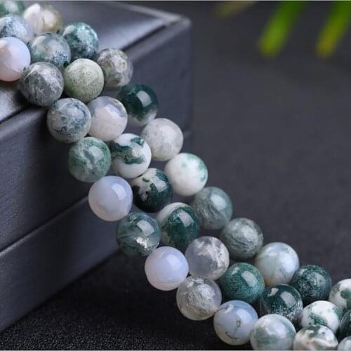 4 6 8 10 12mm Natural Agate Natural Beads Round Multicolor Loose Spacer Beads or Jewelry Making DIY Bracelet Wholesale,1Strand