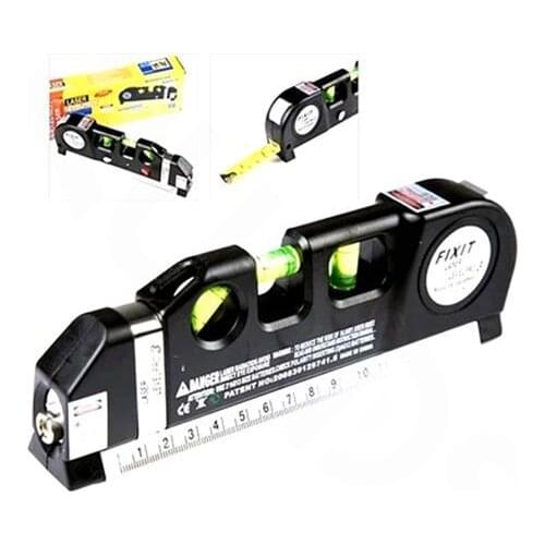 Household laser level wire Infrared Laser Level Cross Line with 2.5 m tape