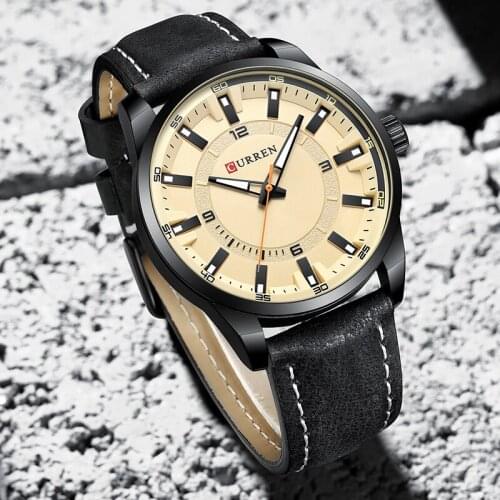 CURREN Luxury Brand Quartz Watches For men Casual Military Sport Man Watches Leather Wristwatch Male Clock Relogio Masculino