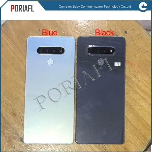 Nice Quality For LG Stylo 6 Q730 Q730A Back Cover Battery Housing Door Replacement Parts For LG Q730 backcover with fingerprint