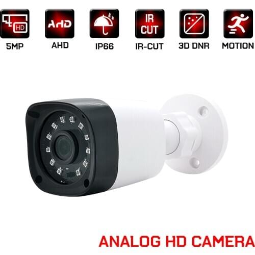 Analog hd camera 1080P 4MP 5MP cctv video surveillance security outdoor waterproof plastic bullet ahd cameras for home Infrared