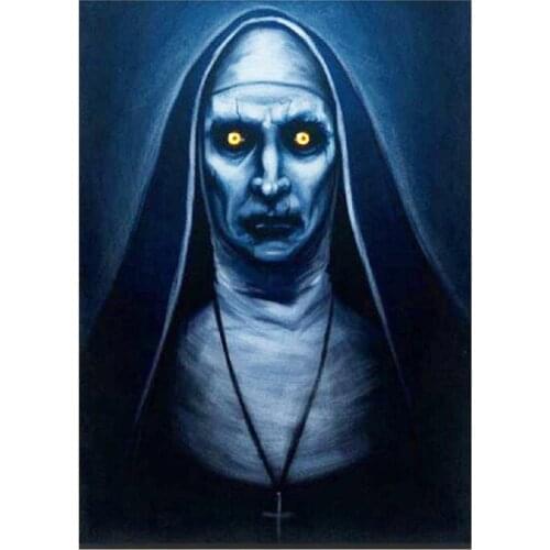 "Horror Movie The Nun" Diamond Painting Home Wall Decoration Halloween Gift 5D DIY full embroidery mosaic pattern FH1004