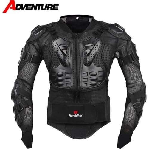 HEROBIKER Motorcycle Jacket Suit Men Motorcycle Body Armor Moto Protective Body Protector Motocross ATV Racing Armor 4 Piece