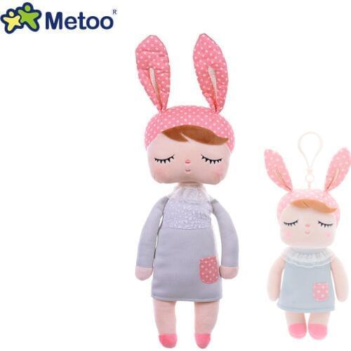 13 Inch plush cute stuffed Angela rabbit Girl Metoo doll animal Cartoon Kids toys design for Birthday Christmas Gift