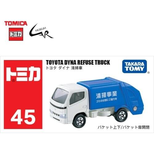 TAKATA TOMY TOMICA Diecast Alloy Vehicels Model Boy Toys 45 TOYOTA Dyna Refuse Truck
