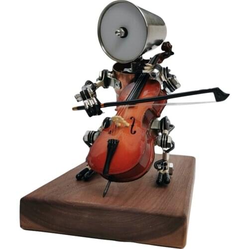 3D Metal Puzzle Robot Model Handmade Assembled Crafts Model Building Kits For Kids Creative Gift Home Decor - Finished