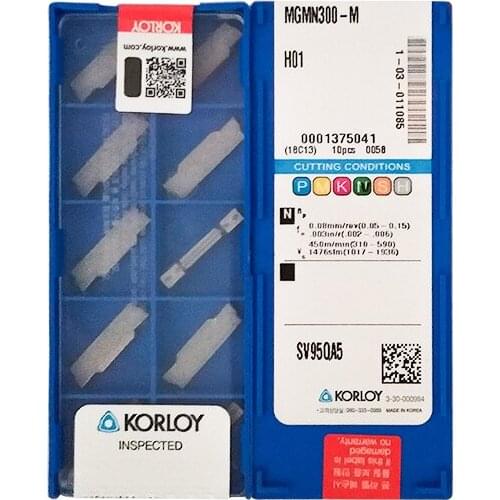 MGMN300-M H01 100% KORLOY Original carbide insert with the best quality 10pcs/lot free shipping
