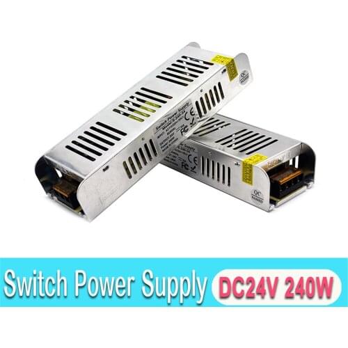 Mini Size Switching power supply unit 24V 10A 240W Driver Transformers 220V Input to DC24V SMPS For CCTV Printer Lighting
