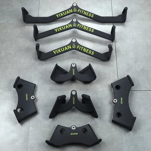 1 set Gym Pully Cable Machine Attachment Home Triceps Back Muscle another Handle Grip for Rowing Machine Accessorie