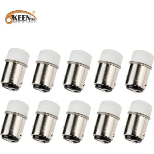 OKEEN 10pcs 3014 Chips Car LED Light Bulbs 1156 BA15S P21W 1157 P21-5W BAY15D LED Car Tail Brake Light Auto Reverse Parking Lamp